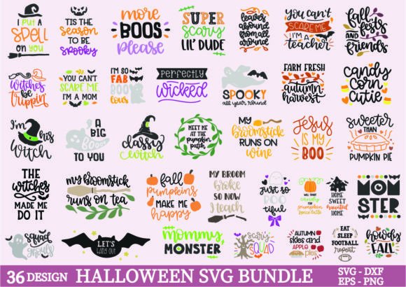 Halloween SVG Bundle for Embroidery Projects