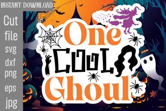 One Cool Ghoul SVG Cut File for Crafts and Graphics