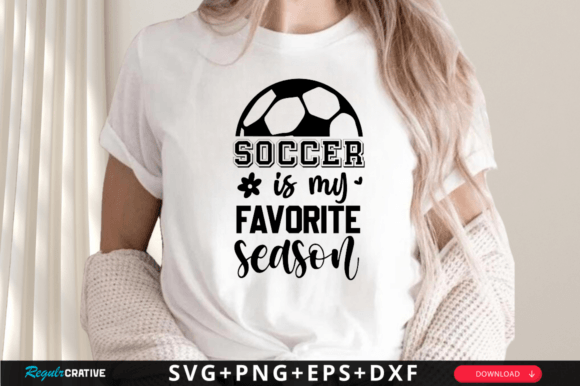 Soccer is My Favorite Season Svg Design for Graphics and Crafts