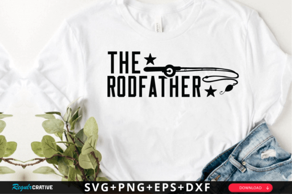 The Rodfather SVG Design: A Graphic Asset for Crafts and Creativity