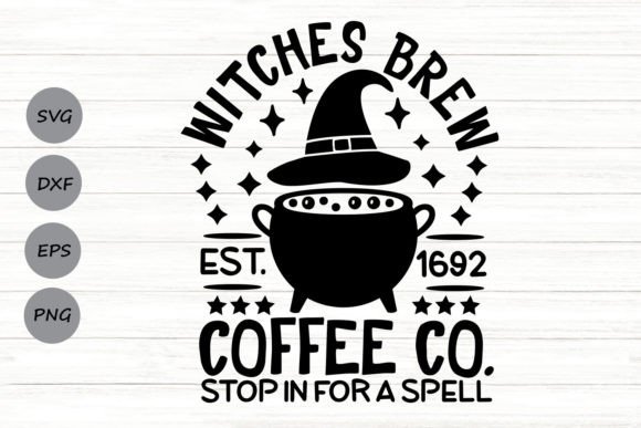 Witches Brew Coffee Co. Svg for Crafts and Graphics